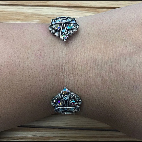 Crown Jewels Heirloom Open Cuff Bracelet,Boutique - Picture 4 of 8